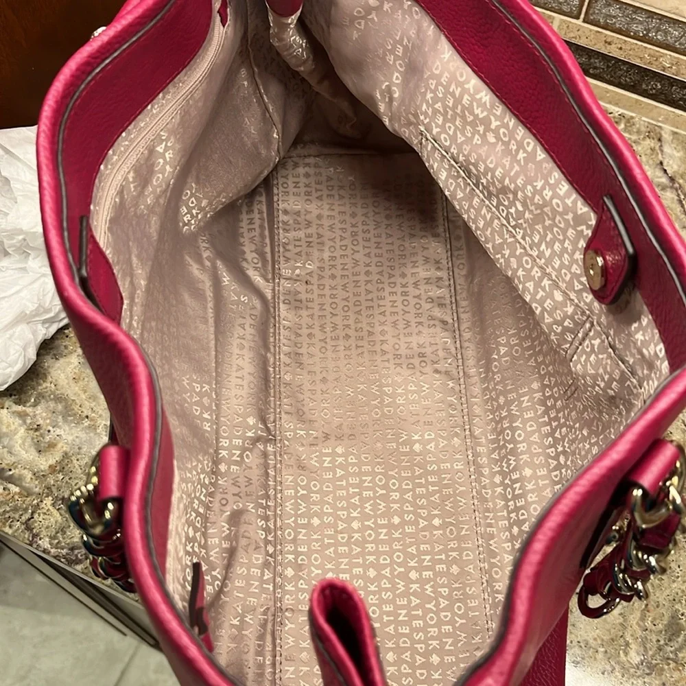 Magenta/Pink Kate Spade Handbag - Picture 8 of 11